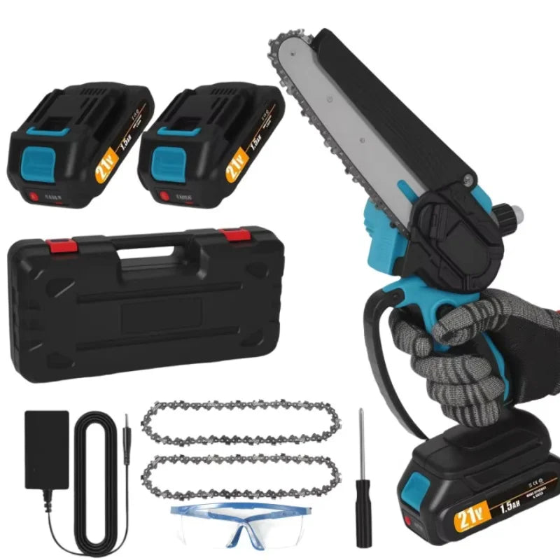 Motosierra de Poda Inalámbrica 6" | Compatible Batería Makita 18V | 1200 RPM | Corte Madera y Poda