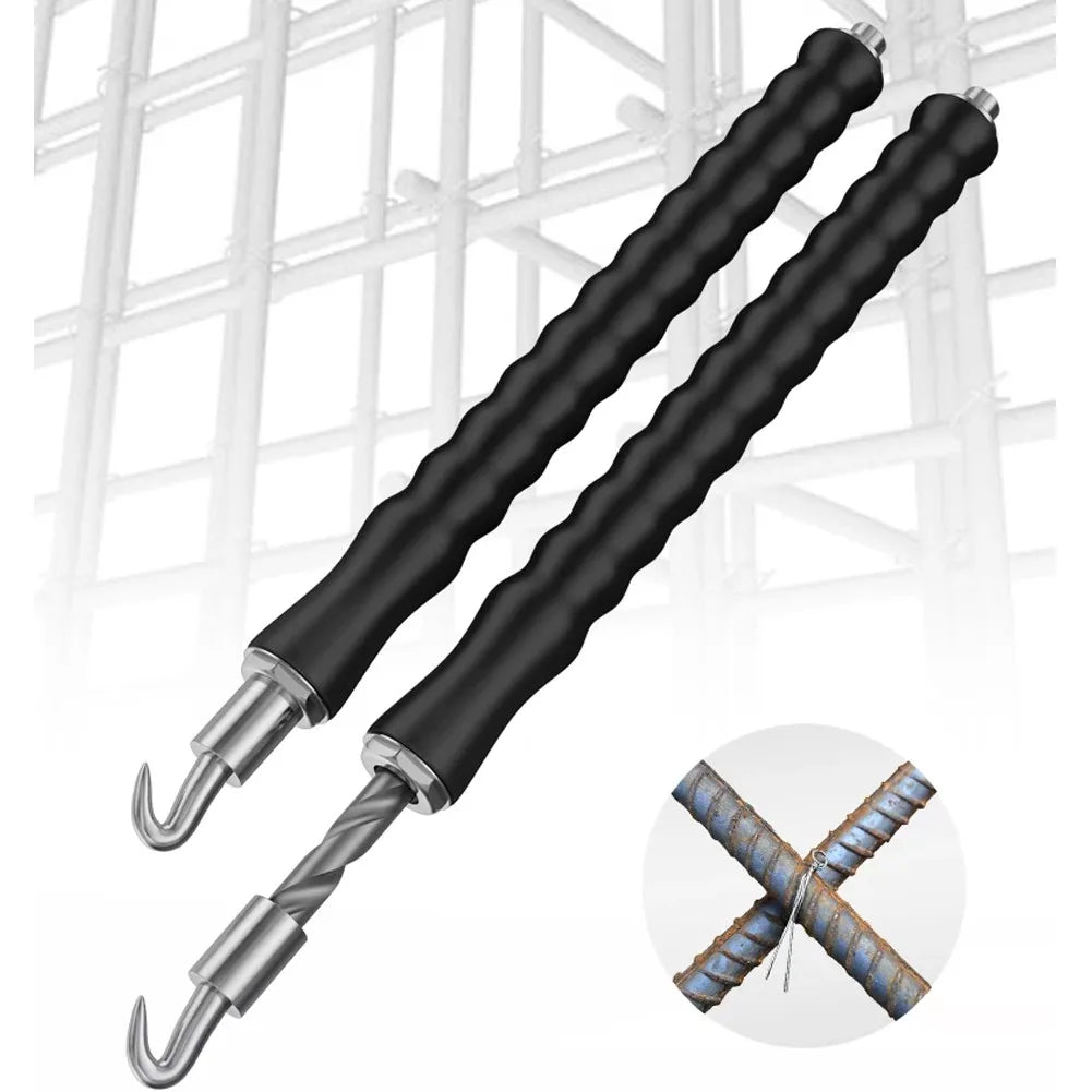 Torci-Alambre Semiautomático para Atado de Varillas de Construcción – Gancho de Acero 300mm