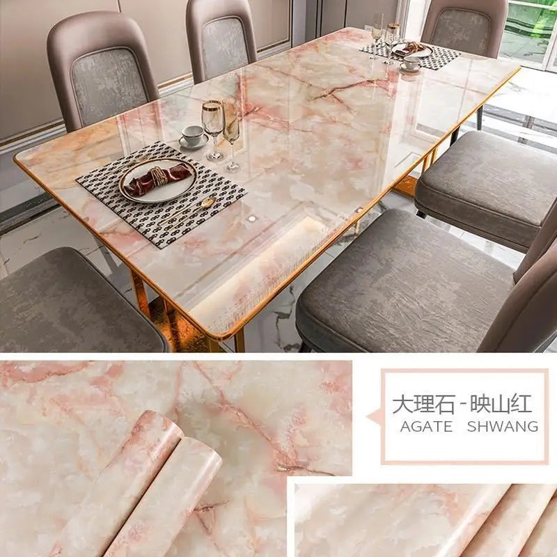 Vinilo Autoadhesivo Efecto Mármol | PVC Impermeable Resistente al Calor | Rollo 60cm | Cocina Baño Encimeras