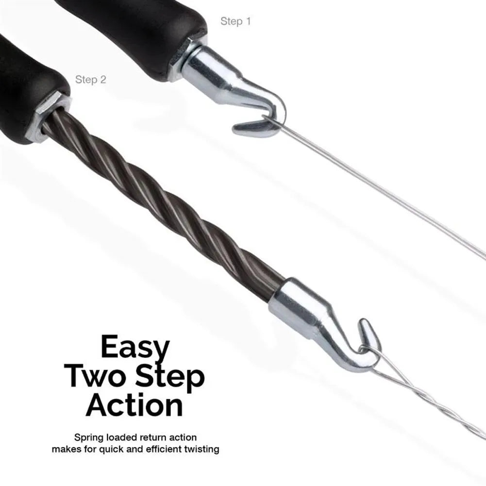 Torci-Alambre Semiautomático para Atado de Varillas de Construcción – Gancho de Acero 300mm