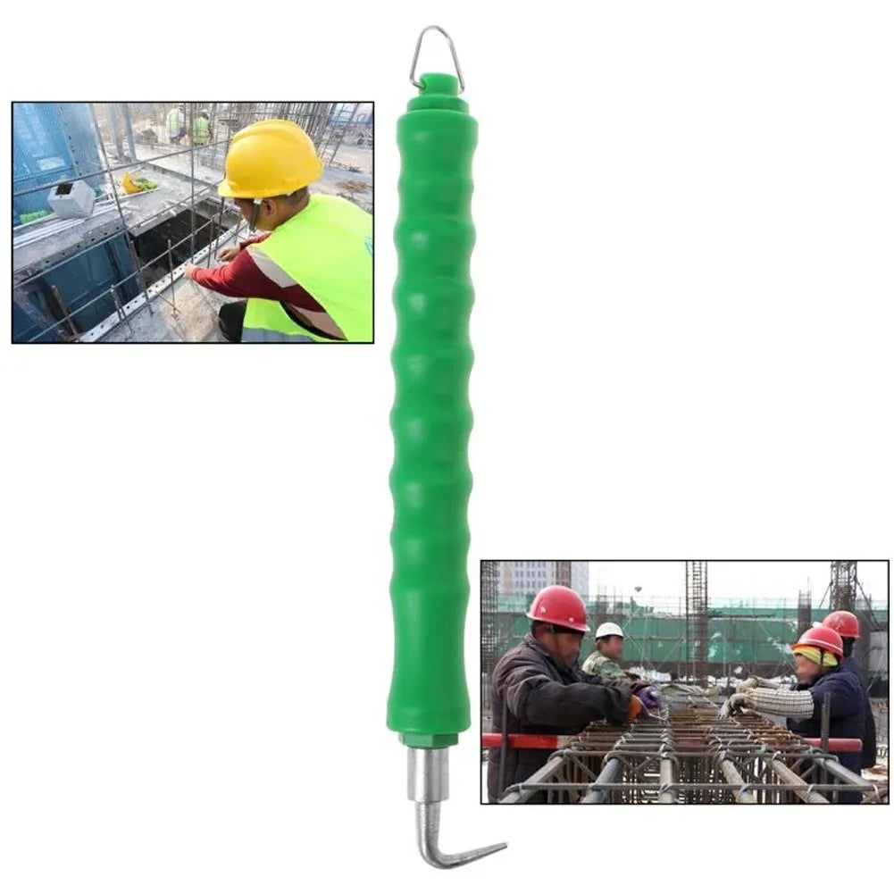 Torci-Alambre Semiautomático para Atado de Varillas de Construcción – Gancho de Acero 300mm