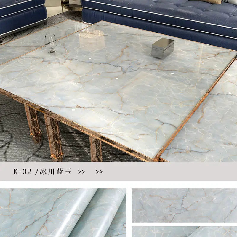 Vinilo Autoadhesivo Efecto Mármol | PVC Impermeable Resistente al Calor | Rollo 60cm | Cocina Baño Encimeras