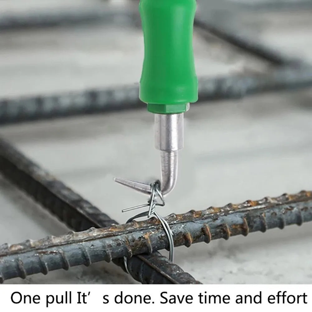 Torci-Alambre Semiautomático para Atado de Varillas de Construcción – Gancho de Acero 300mm