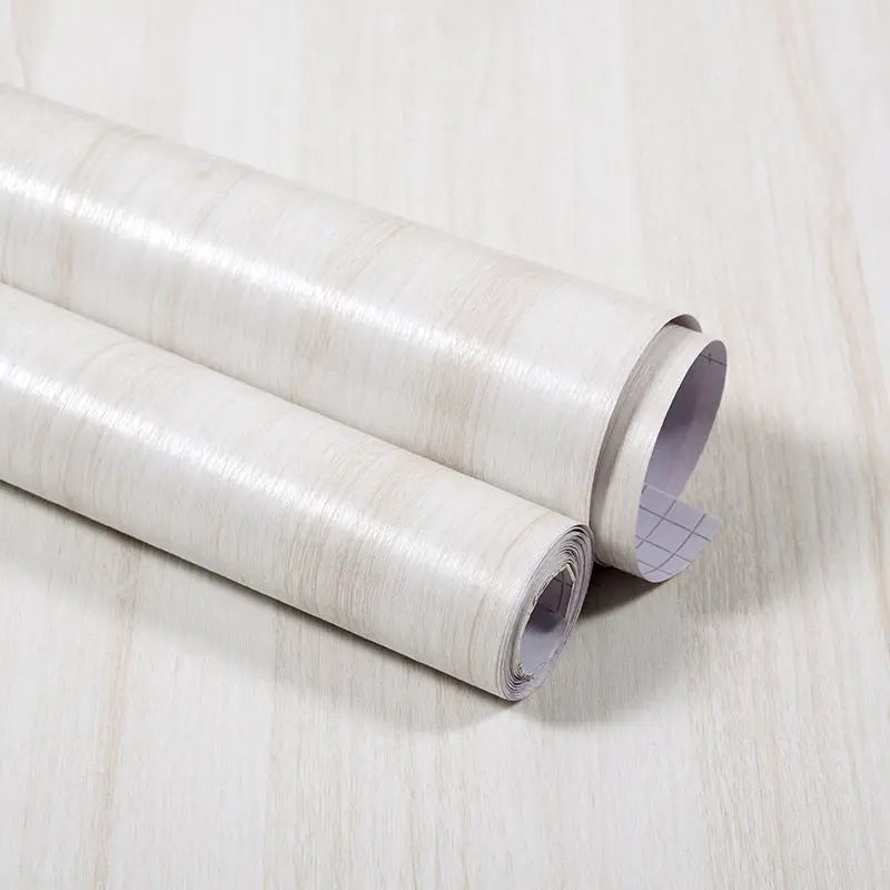 Vinilo Adhesivo Efecto Madera para Muebles | PVC Impermeable Autoadhesivo | Renovación Fácil