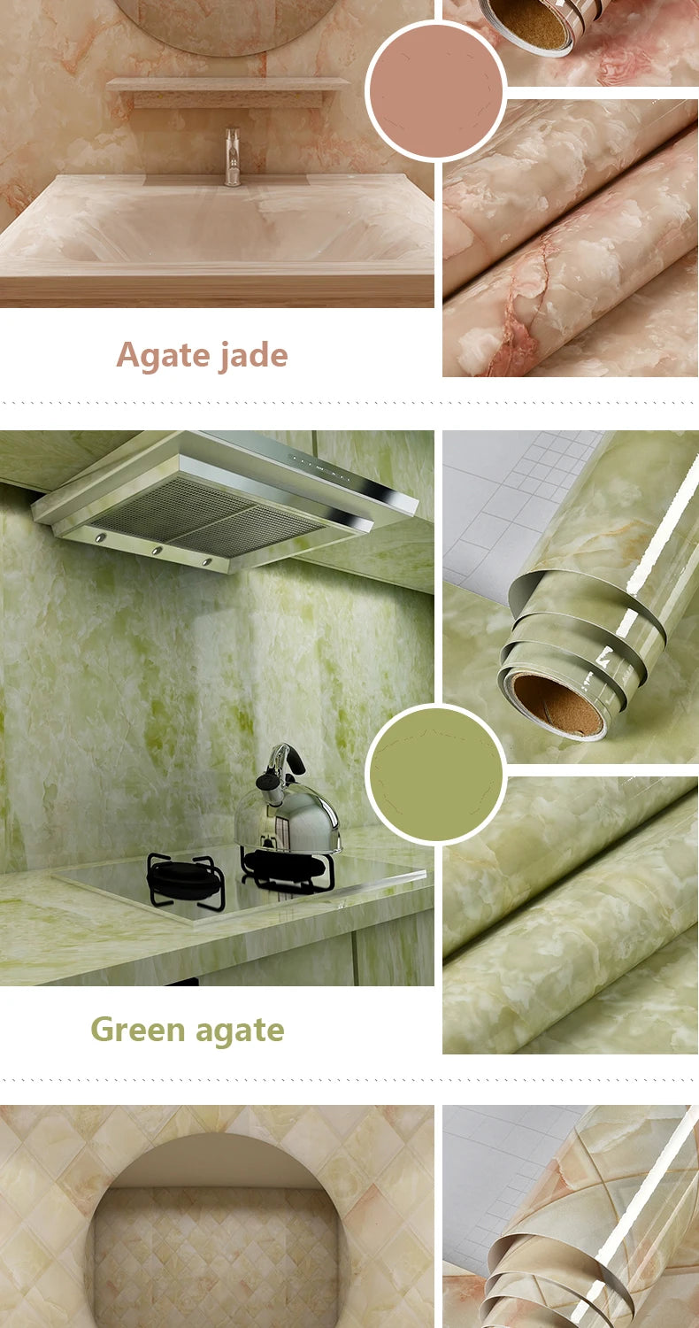 Vinilo Autoadhesivo Efecto Mármol | PVC Impermeable Resistente al Calor | Rollo 60cm | Cocina Baño Encimeras