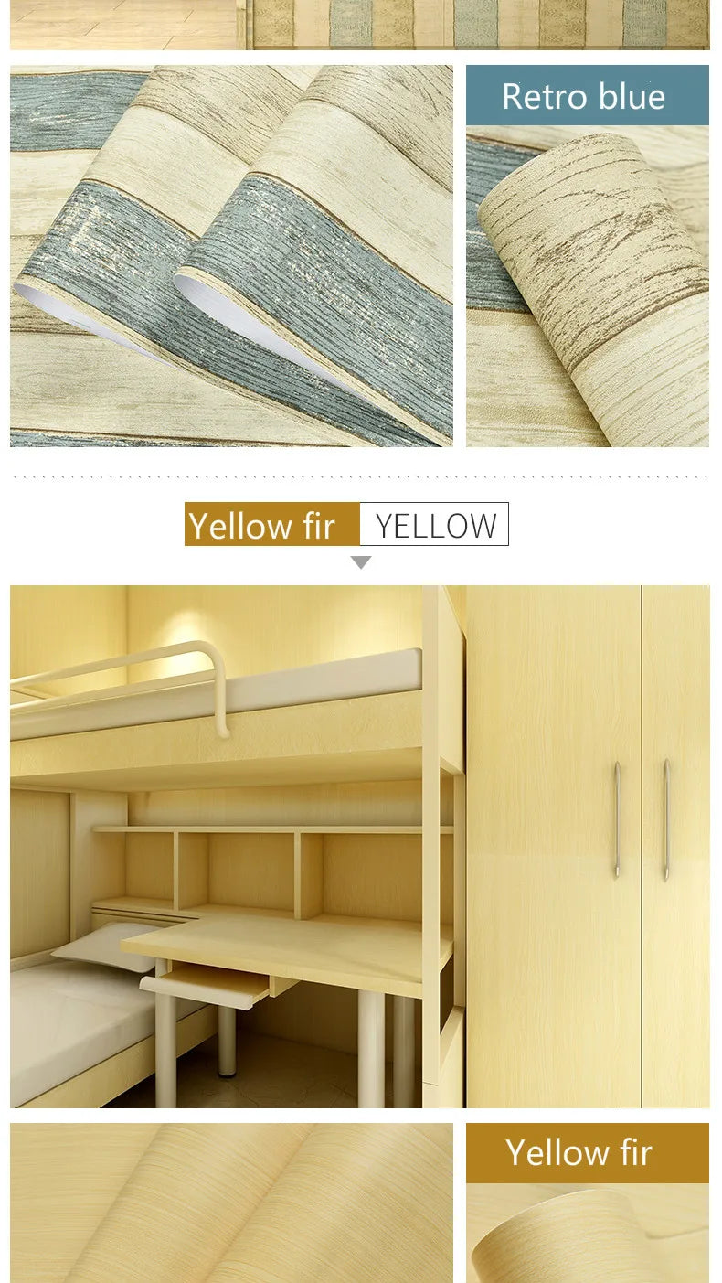 Vinilo Adhesivo Efecto Madera para Muebles | PVC Impermeable Autoadhesivo | Renovación Fácil
