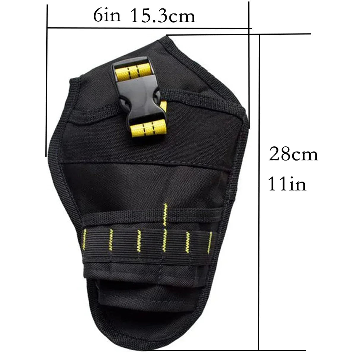 Funda Holster para Taladro Inalámbrico con Gancho y Clip Metálico – Tela Oxford