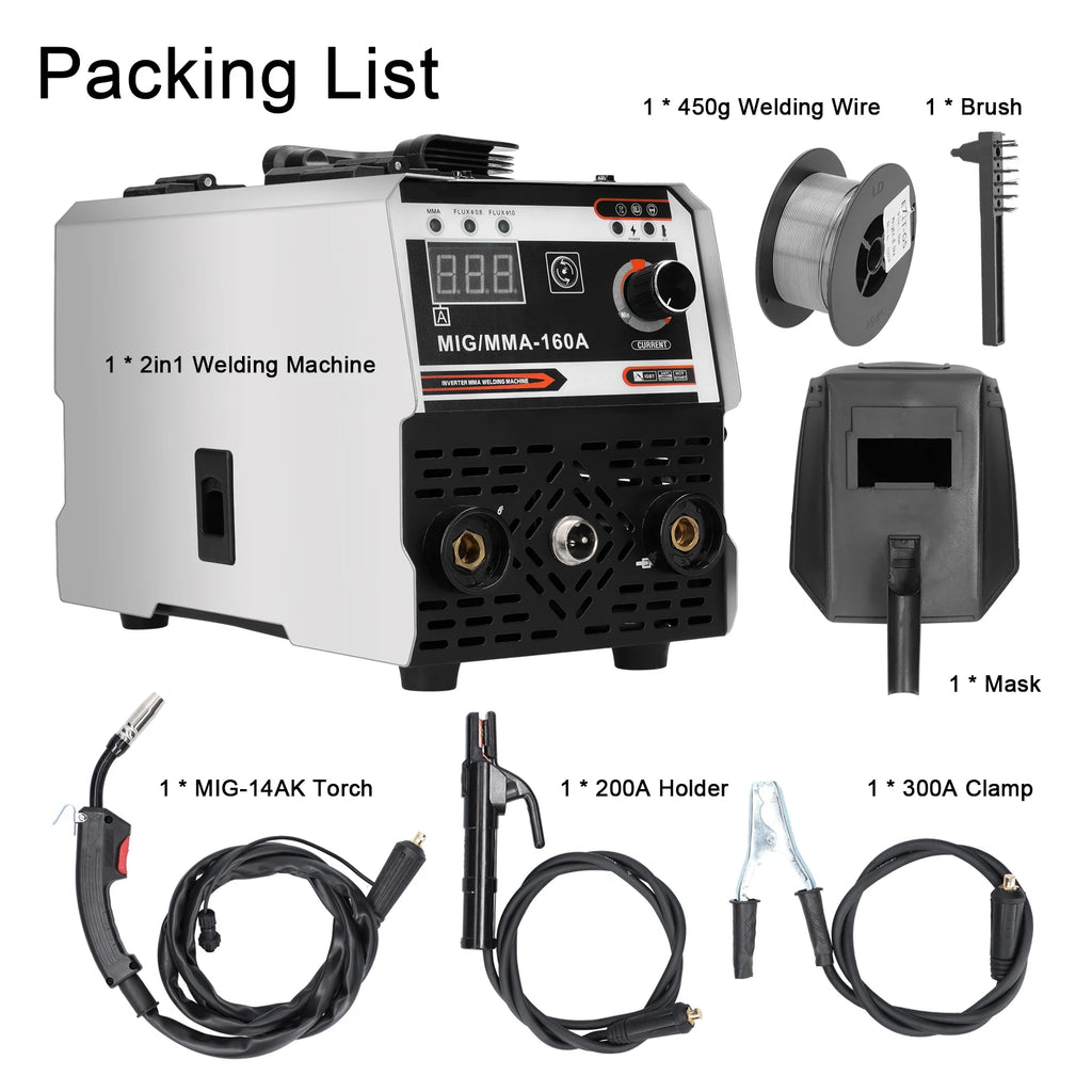 MIG/MMA 2-in-1 Inverter Welder - 20-120A