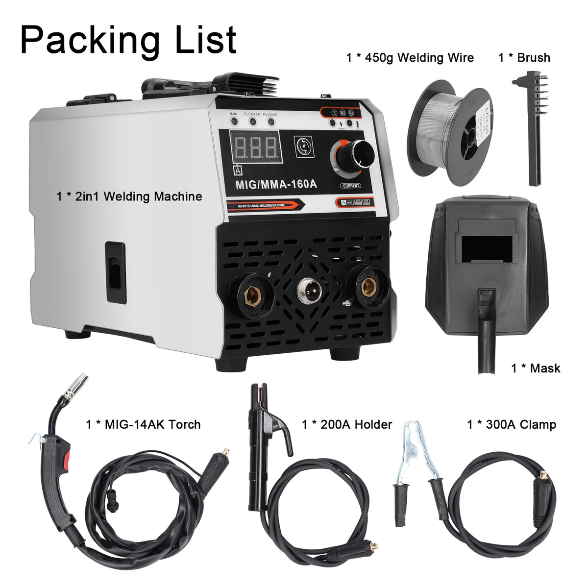 MIG/MMA 2-in-1 Inverter Welder - 20-120A