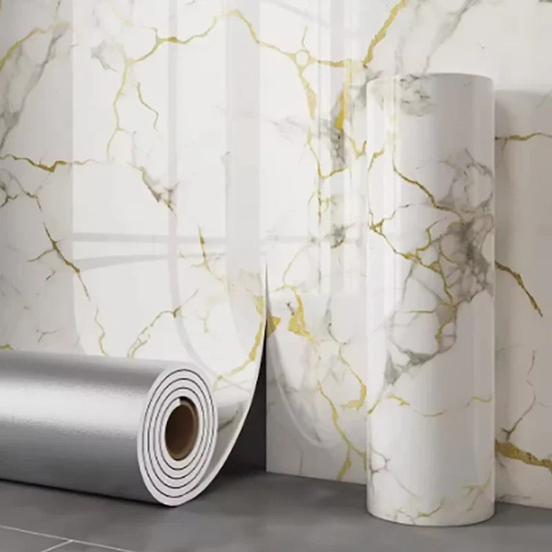Papel pintado efecto mármol espuma gruesa 3D
