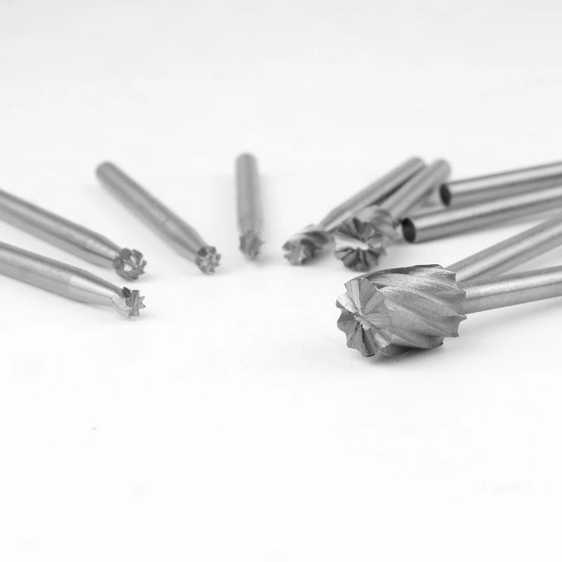 Set de Fresas Rotativas HSS para Dremel - Talla en Madera, Piedra y Metal