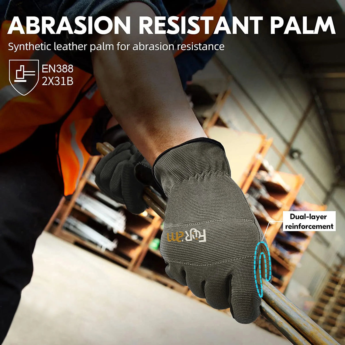 Guantes de Trabajo Multipropósito con Pantalla Táctil y Agarre Superior