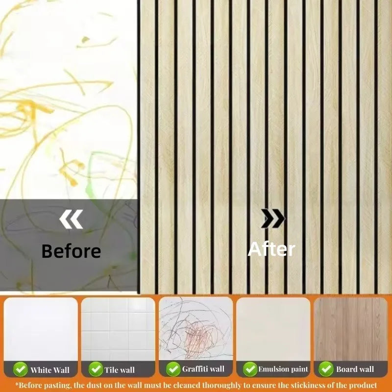 Papel pintado PVC impermeable resistente al agua