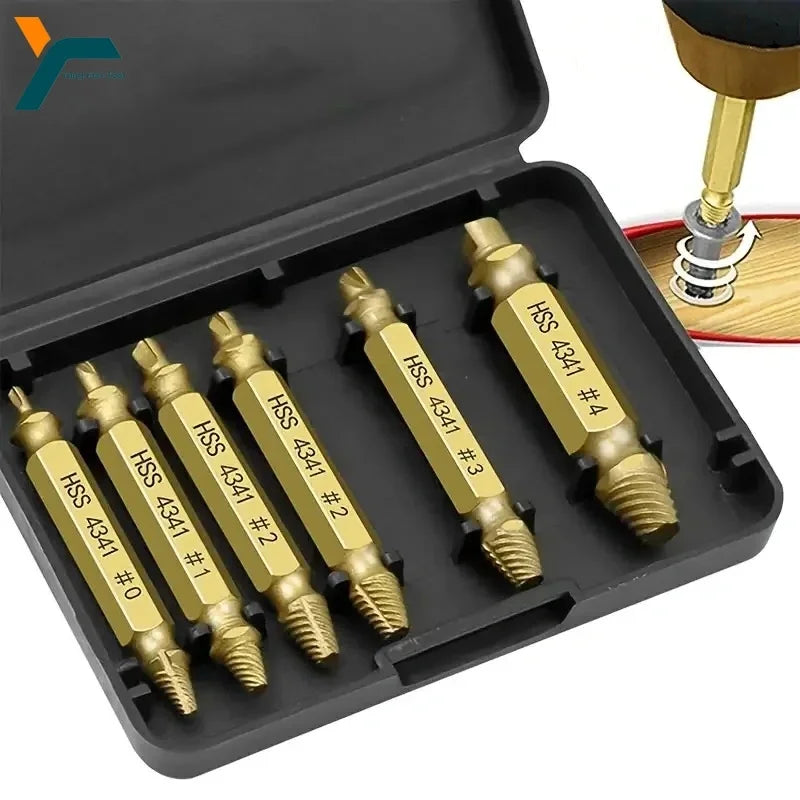 Set Extractor de Tornillos Dañados HSS