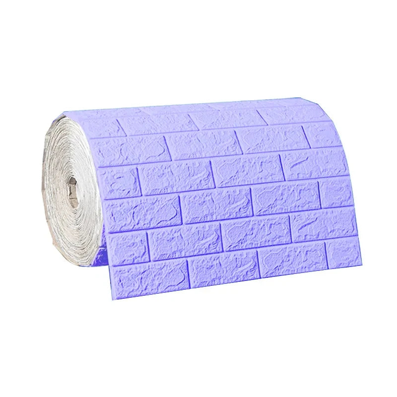 Papel Pintado 3D Autoadhesivo Efecto Ladrillo | Rollo Continuo 70cm x 1/3/5/10M | Impermeable