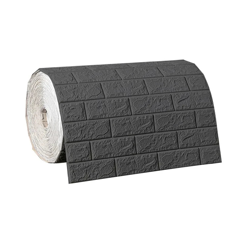 Papel Pintado 3D Autoadhesivo Efecto Ladrillo | Rollo Continuo 70cm x 1/3/5/10M | Impermeable