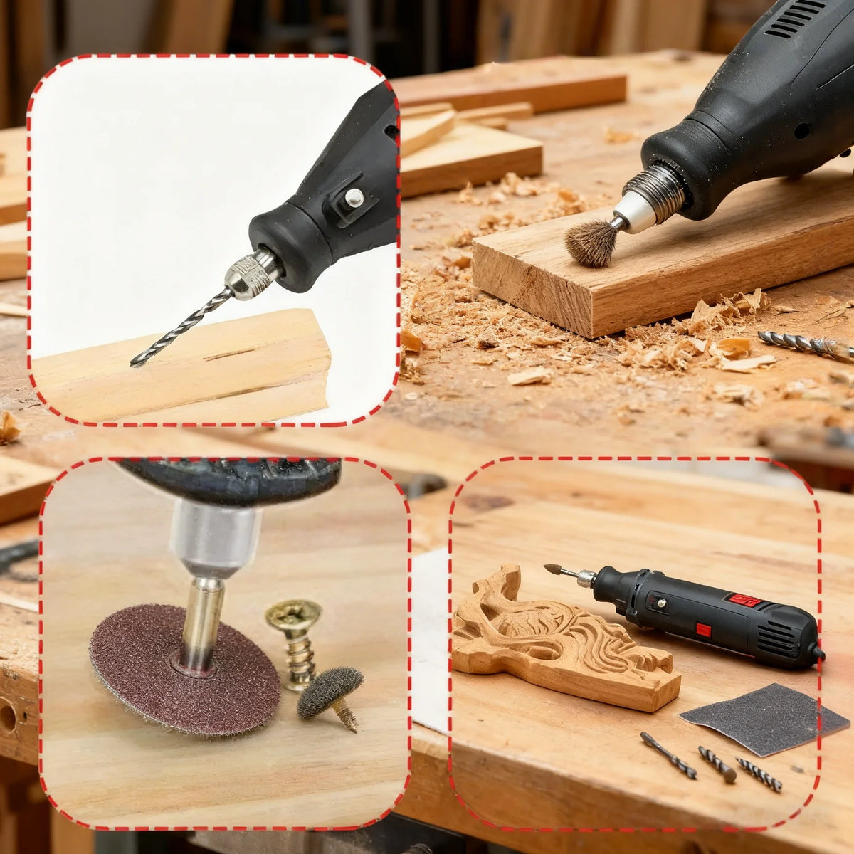 Kit 40 Accesorios para Mini Taladro Rotativo y Amoladora – Lijado, Pulido y Grabado