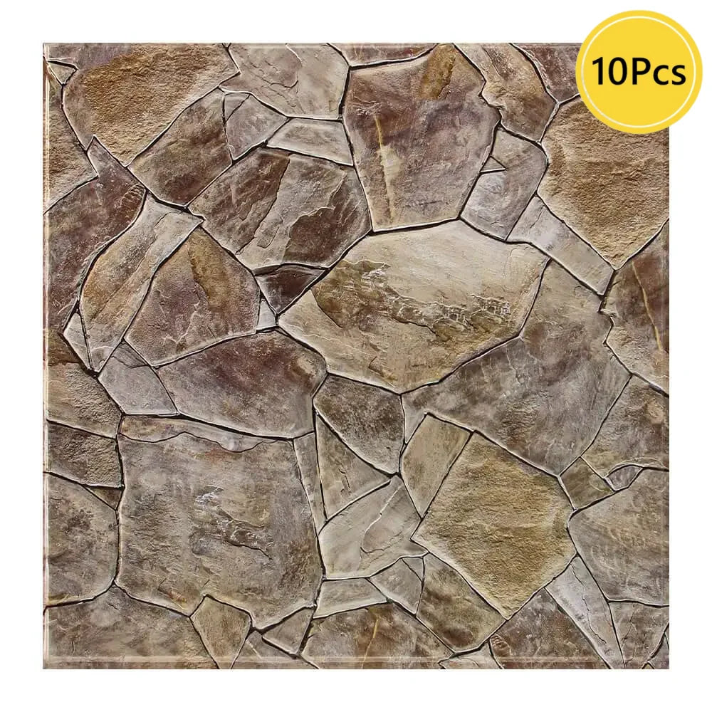 Panel adhesivo 3D efecto piedra para pared