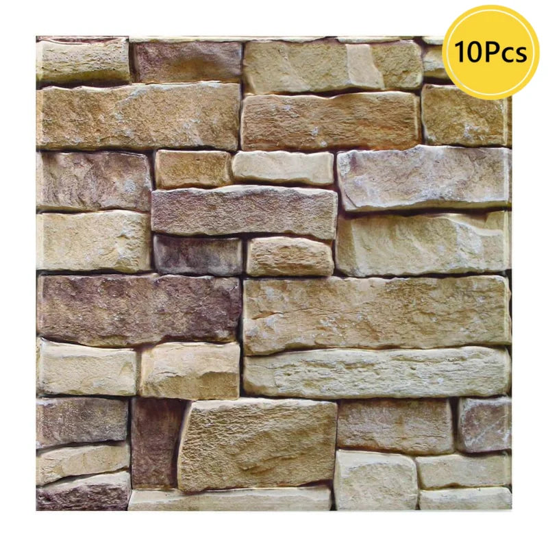Panel adhesivo 3D efecto piedra para pared