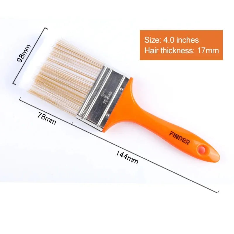 Brochas de Pintura Profesionales Cerdas PET | Mango ABS Antideslizante | Pintura Pared Barniz y Decoración