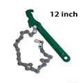 Llave de Cadena de Acero para Filtros de Aceite y Tuberías – Agarre Ajustable con Mango Ergonómico
