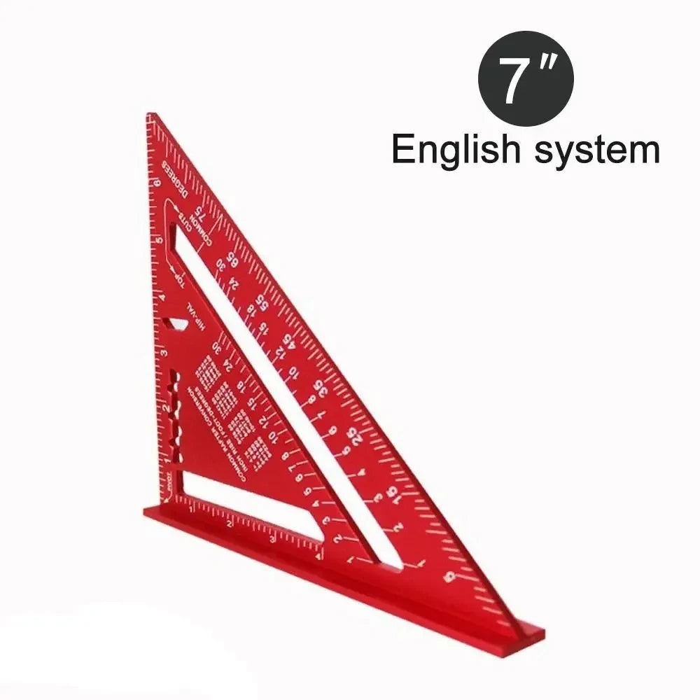 Escuadra Triangular 7" para Carpintería - Aluminio