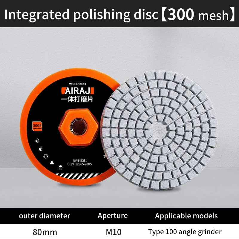100mm Diamond Polishing Pad Set - Wet and Dry Use
