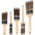 Set de 5 brochas de pintura con mango de madera