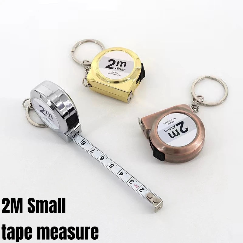 Cinta métrica mini retráctil 2m con llavero - vista 1