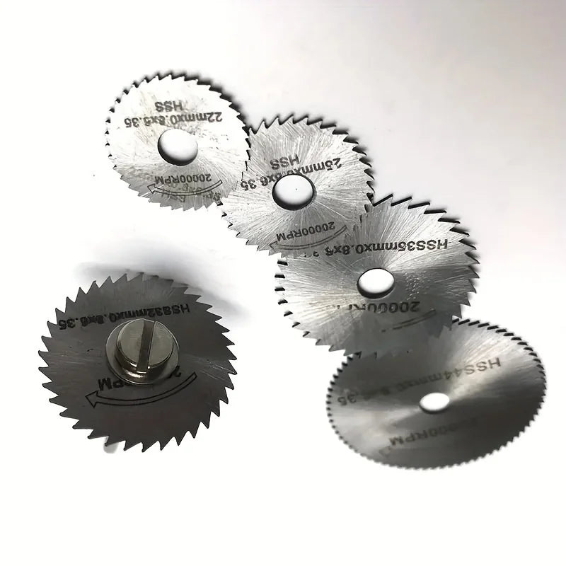 Set de 6 Discos de Sierra Circular Mini HSS para Rotativa