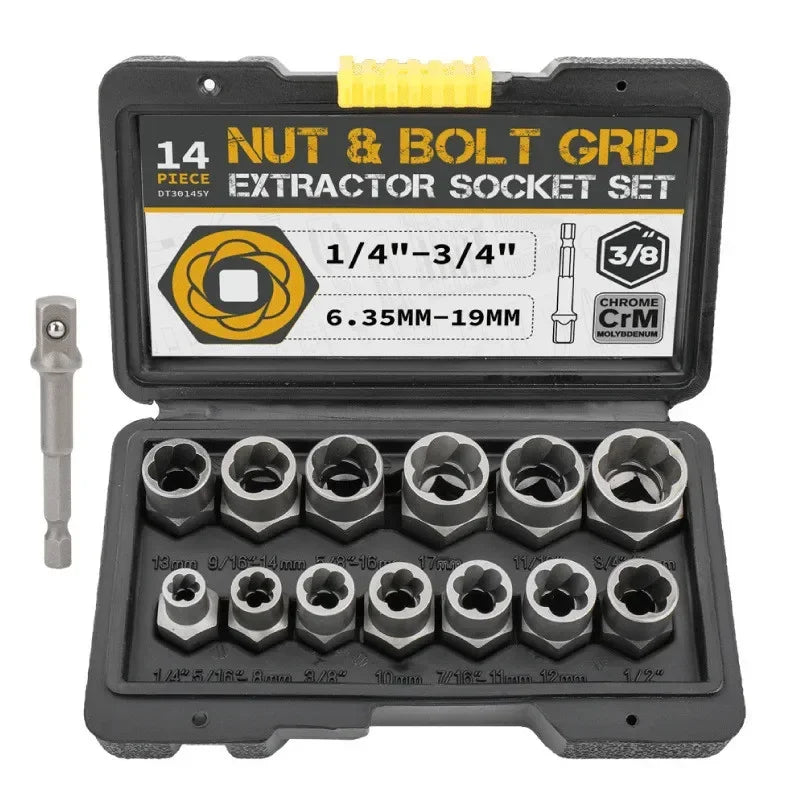 Kit de Extracción de Impacto para Tornillos Dañados