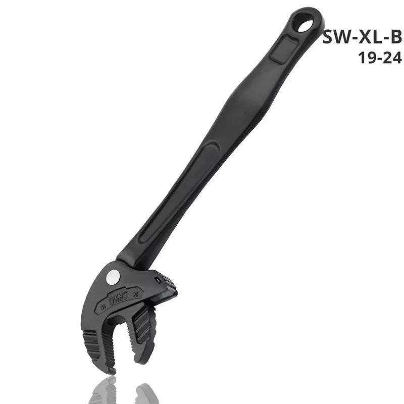 Llave de Trinquete Ajustable de Mandíbula Ancha – Acero Cromo Vanadio para Automoción y Fontanería