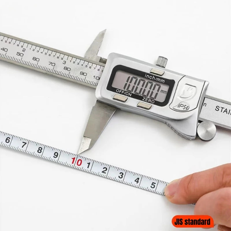 Cinta Métrica Mini Retráctil 2m con Llavero – Acero Inoxidable