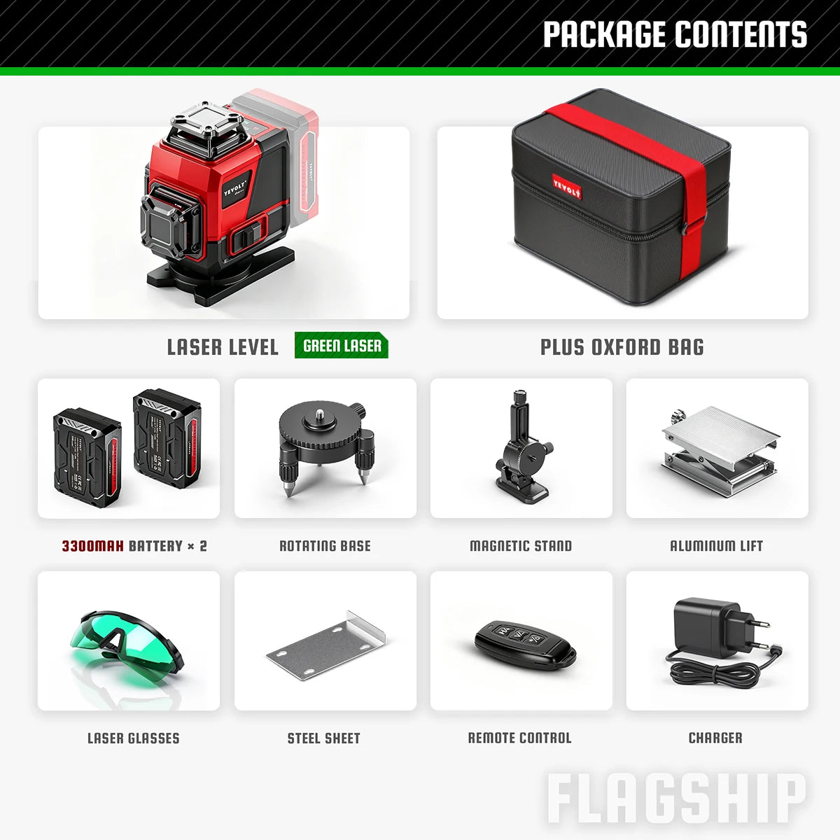 Nivel láser profesional diseño compacto y portable