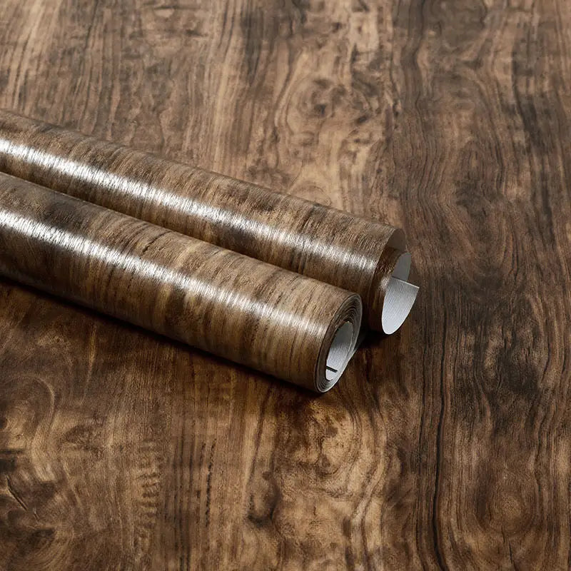 Vinilo Adhesivo Efecto Madera para Muebles | PVC Impermeable Autoadhesivo | Renovación Fácil