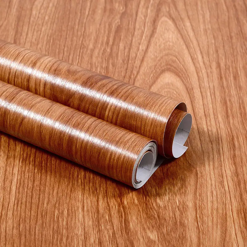 Vinilo Adhesivo Efecto Madera para Muebles | PVC Impermeable Autoadhesivo | Renovación Fácil