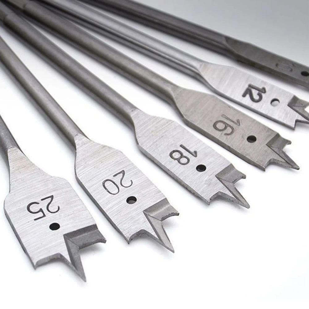 Set de Brocas Planas para Madera 10-20mm - Broca de Pala de Tres Puntas