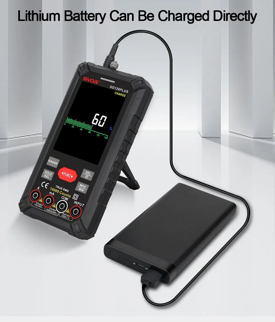 Rechargeable True RMS Digital Multimeter - Color LCD Display