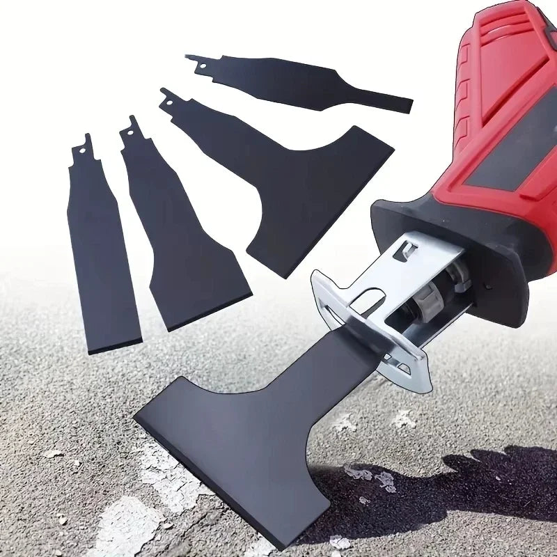 Set 4 Hojas para Sierra Sable – Acero para Raspar Azulejos, Mortero y Masilla en Pared y Suelo