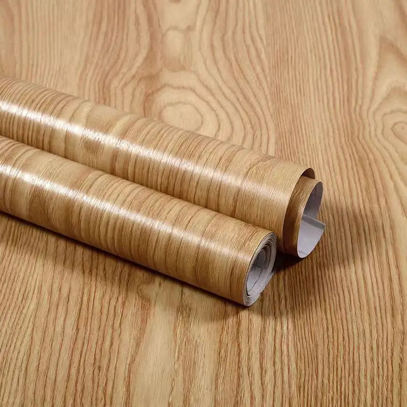 Vinilo Adhesivo Efecto Madera para Muebles | PVC Impermeable Autoadhesivo | Renovación Fácil