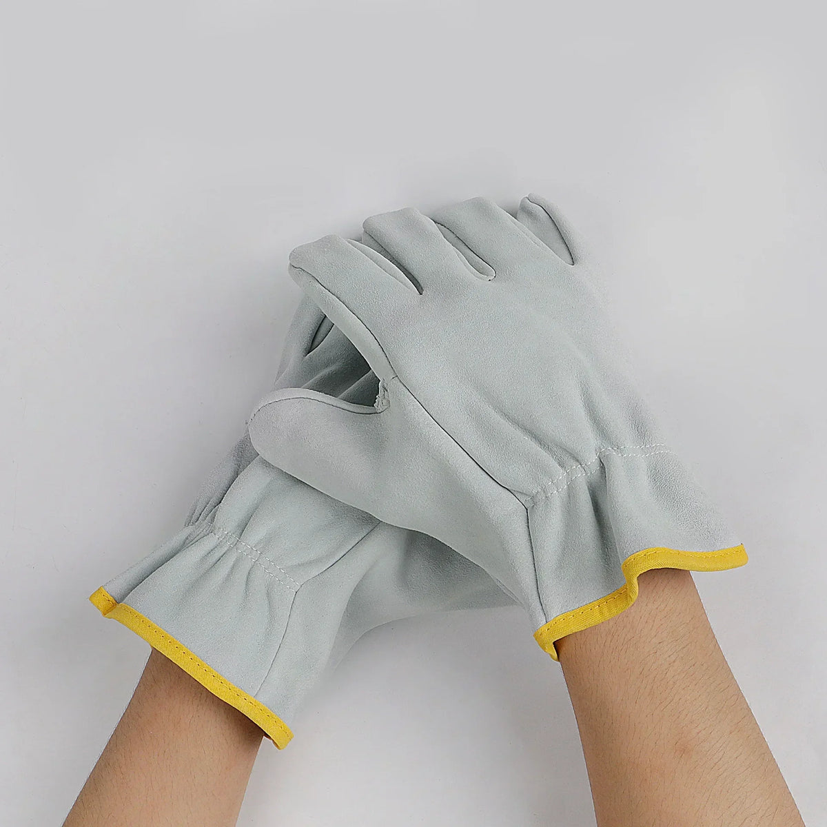 Guantes de Trabajo en Piel de Oveja para Soldadura y Protección