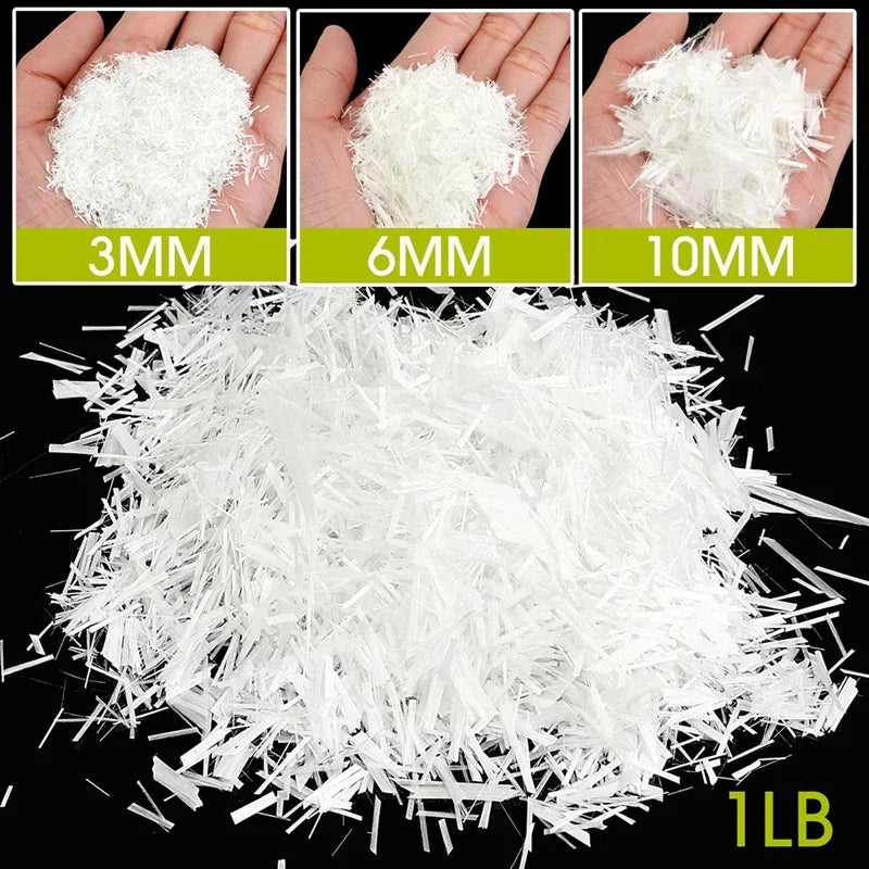 Fibras de Vidrio GFRC para Hormigón y Cemento — 3 a 20 mm, 450 g