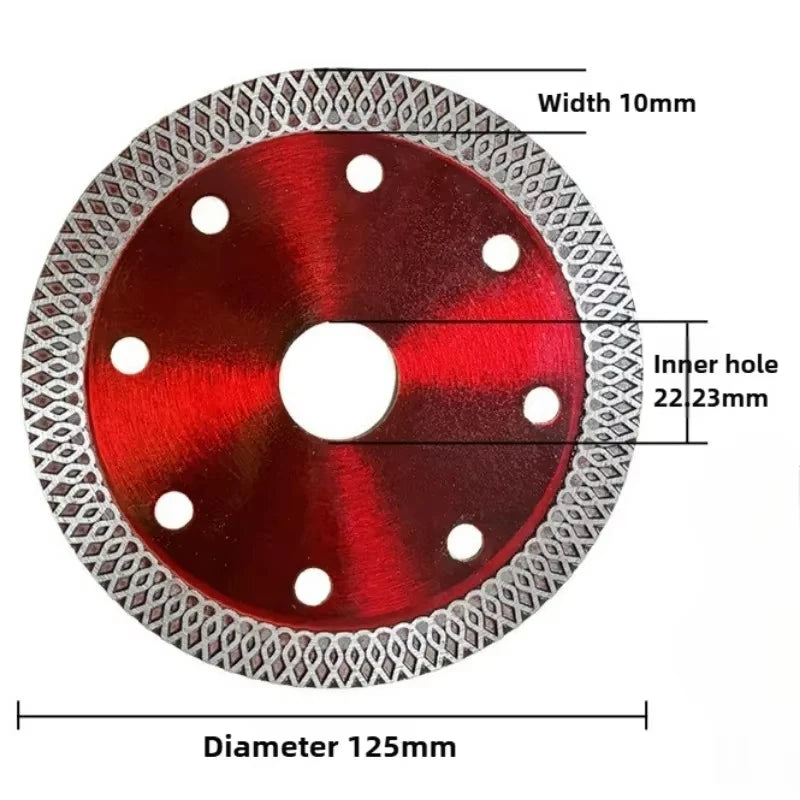 Disco de Corte Compuesto Ultradelgado de Diamante – Para Cerámica, Vidrio y Metal en Amoladora Angular