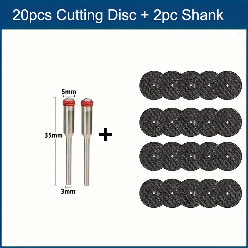 Disco Abrasivo de Corte 32mm con Vástago 3mm – Para Metal, Ladrillo y Cerámica en Herramienta Rotativa