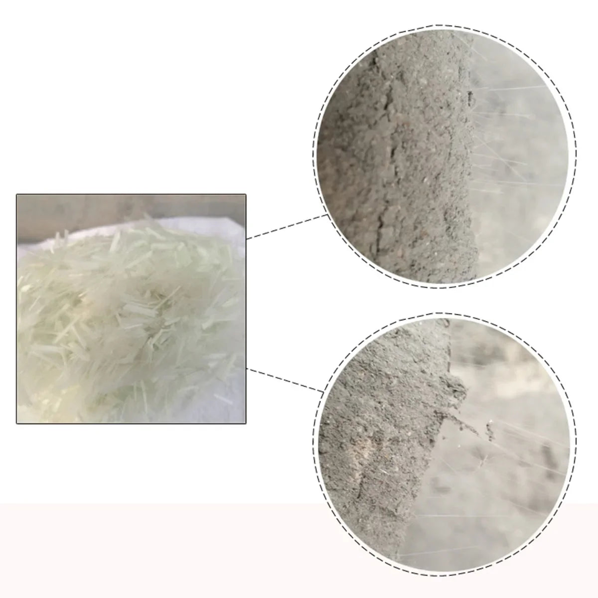 Fibras de Vidrio GFRC para Hormigón y Cemento — 3 a 20 mm, 450 g