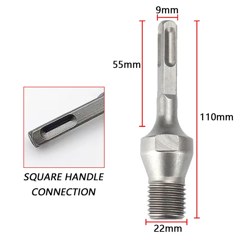 Adaptador M22 para Coronas de Diamante – SDS Plus / Hex / Cuadrado – Seco y Húmedo