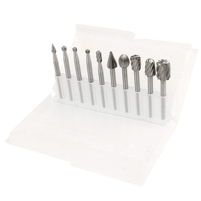 Set de Fresas Rotativas HSS para Dremel - Talla en Madera, Piedra y Metal