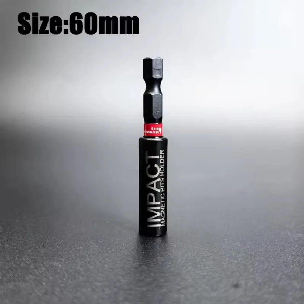 Portabrocas Magnético de Impacto 1/4" Hex – Acero S2 – 60 / 75 / 100 / 150 mm