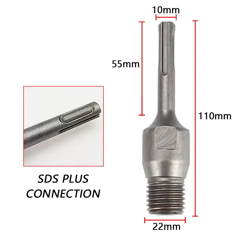 Adaptador M22 para Coronas de Diamante – SDS Plus / Hex / Cuadrado – Seco y Húmedo