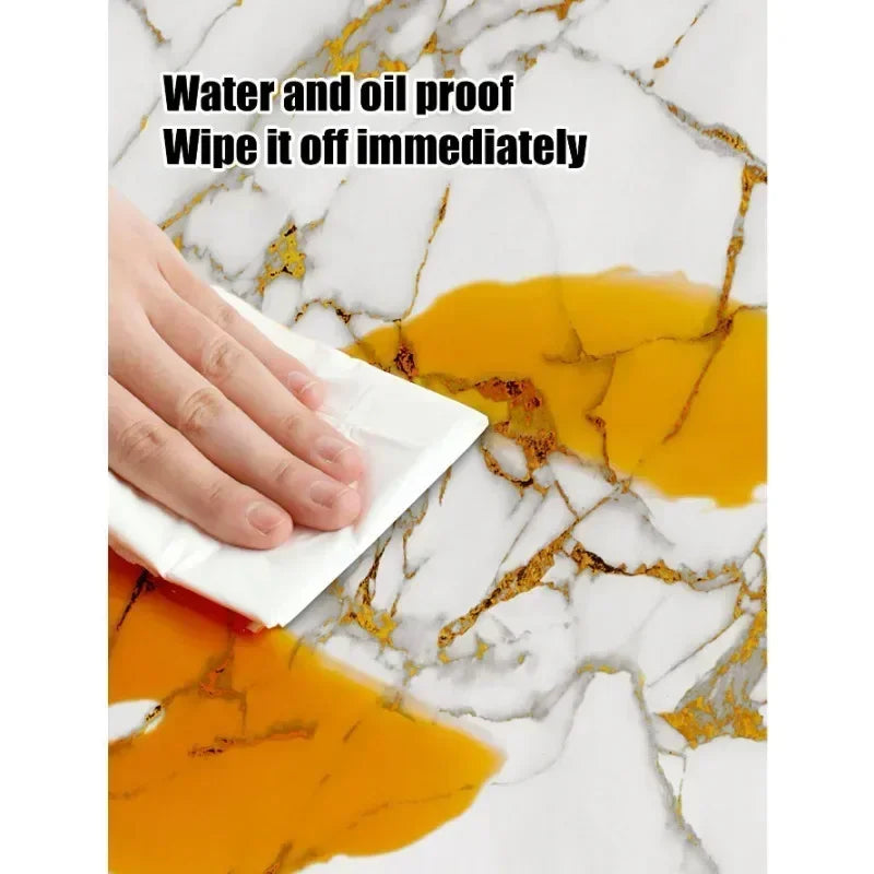 Azulejos Autoadhesivos 3D Efecto Mármol | Pack 10 uds 30x30cm | Impermeable Antibacteriano | Cocina Baño Suelo Pared